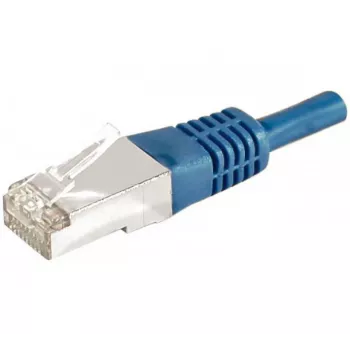 EXERTIS CONNECT Cat.6a F/UTP patchkabel, RJ45, blå, 0,3 m, 10 Gbps 859516