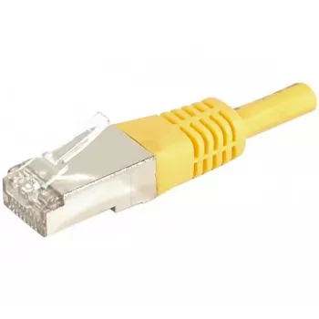 EXERTIS CONNECT 859560 Cat.6a F/UTP patchkabel, 0,15 m, gul, 10 Gbps, Slim Boot