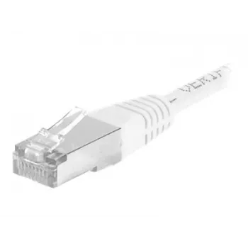 EXERTIS CONNECT CAT.6a F/UTP patchkabel, hvid, 1,0 m, 10 Gbps, Slim Boot 859578