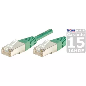 EXERTIS CONNECT S/FTP (PIMF) CAT.6A Class EA patchkabel, grøn, 25,0 m, Slim Snagless Boot 858355