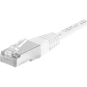 EXERTIS CONNECT 859579 Cat.6a F/UTP patchkabel, 1,5 m, hvid, 10 Gbps, Slim Boot