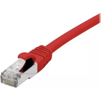 EXERTIS CONNECT Cat 6A S/FTP patchkabel, rød, 0,5 m, slim snagless boot 858467