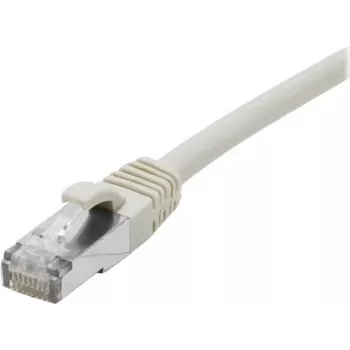 EXERTIS CONNECT Cat 6A S/FTP patchkabel, 0,15 m, grå, slank knækbeskyttelse 858401