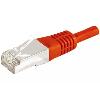 EXERTIS CONNECT Cat.6a F/UTP patchkabel, rød, 15 m, 10 Gbps, slim snagless boot 859540