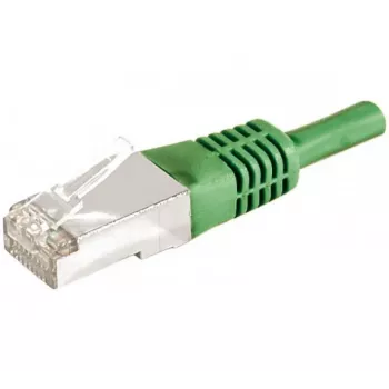 EXERTIS CONNECT Cat.6a F/UTP patchkabel, 10 m, grøn, 10 Gbps, slank snagless-tülle 859554