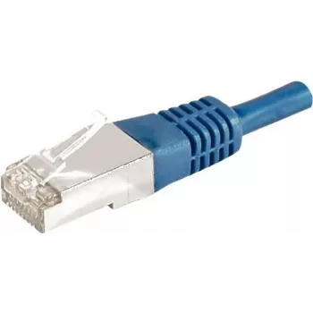 EXERTIS CONNECT 859522 Cat.6a F/UTP patchkabel, 5 m, blå, 10 Gbps, slim boot