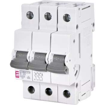 ETI ETIMAT P10 3-polet automatsikring B20 20A 10kA 415V 50/60Hz