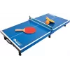 DONIC SCHILDKRÖT mini bordtennisbord-sæt, blå, foldbar, 68 x 33 x 9 cm, med 2 bat, net, 2 bolde 838576