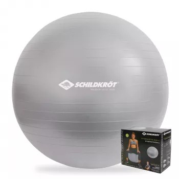 SCHILDKROT gymnastikbold 65 cm sølv anti-burst 960156