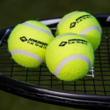 SCHILDKROT tennisbolde, 3-pak, gul, passende rebound til hobbyspil (970048)