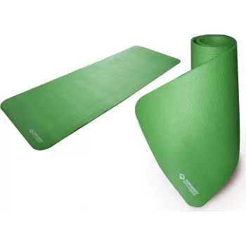 SCHILDKROT fitnessmåtte, 15 mm, grøn, skridsikkert syntetisk gummi, 180 x 60 cm 960051