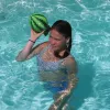 SCHILDKROT Splash Ball Watermelon vandbold, grøn, 250 mm diameter, griffig overflade, 1 stk. (970292)