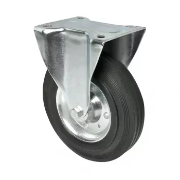 Wagner design yourself fast hjul RO 8200 sølv, 50 mm hjul, 50 kg bæreevne, forzinket stål 4820001