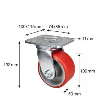 Wagner design yourself tungt svirvelhjul RO 0116 rød (4011601)