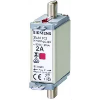 Siemens 3NA6824 NH-sikringsindsats størrelse 000 80 A 500 V AC/250 V DC gG