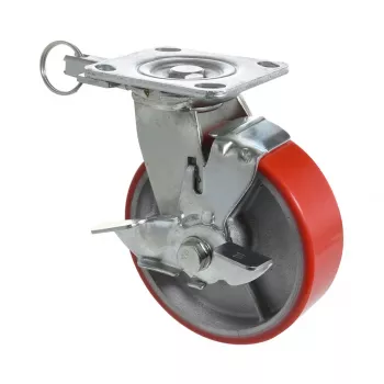 Wagner design yourself tungt belastbar svirvelhjul RO 0115 rød 100 mm 150 kg 4011501