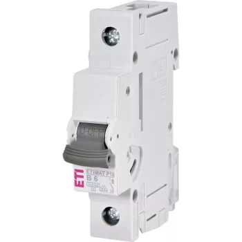 ETI ETIMAT P10 1P B6 automatsikring 6A, karakteristik B, 230/400V, 10kA