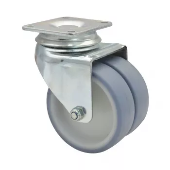 Wagner design yourself ECO RO 1577 gråt dobbelt svirvelhjul, 50 mm hjul, 50 kg bæreevne, plademontage 3157701