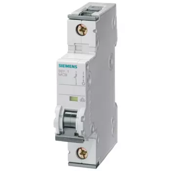 Siemens SENTRON 5SY71107 automatsikring, 1-polet, C-karakteristik, 10 A, 230/400 V AC, 6 kA