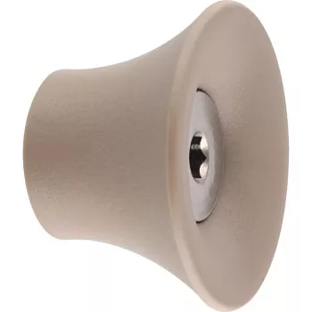 Wagner design yourself TULIP garderobekrog, taupe, 1 krog, zinktrykstøbt, vægmontage, 10 kg belastning 17032121