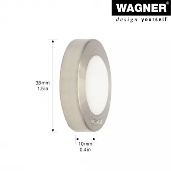 Wagner EH 5141 15514111 dørstopper, zinktrykstøbning, massivgummi