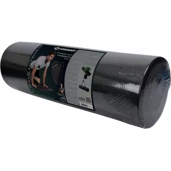 SCHILDKROT fitnessmåtte 15 mm sort skridsikker NBR 183x61 cm med bærestrop 960160