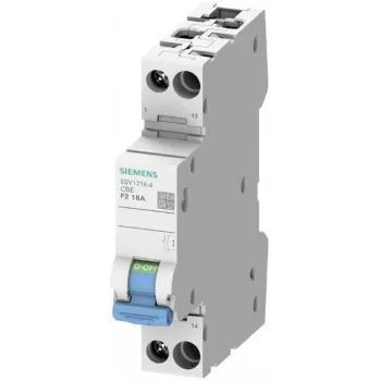 Siemens 5SY17044 SENTRON 5SY automatsikring, 1-polet, C, 4 A, 72 V DC, 10 kA, plomberbar