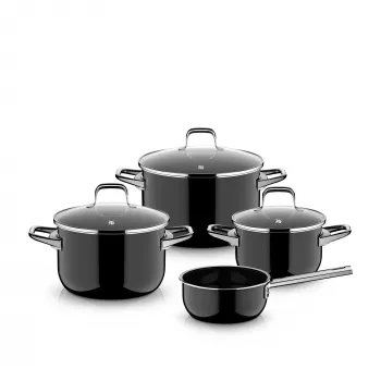 WMF Fusiontec Essential Pro 4-delt kogegrejssæt sort 3201114047