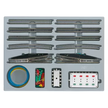 Märklin 08191 Z-spor udvidelsessæt E med elektriske sporskifter
