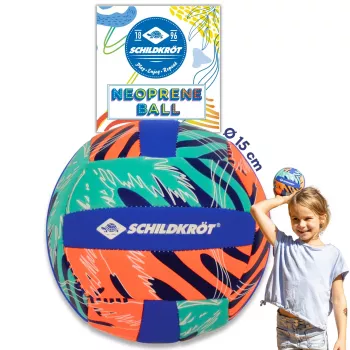 SCHILDKROT neopren mini beachvolleyball størrelse 2 blød tekstiloverflade saltvandsbestandig 970342