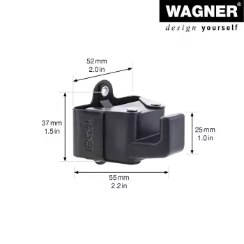 Wagner design yourself garderobekrog WH 2098 enkeltkrog sort 2 stk. (15209802)