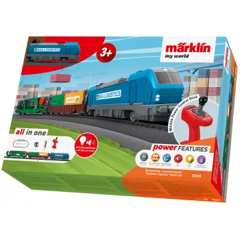 Märklin 29349 H0 Start Set Container Logistics with Class 232 Diesel Locomotive and 3 Container Flat Cars