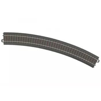 Märklin 24430 HO C-spor lige spor 437,5 mm, nysølvskinner, brun ballastbed