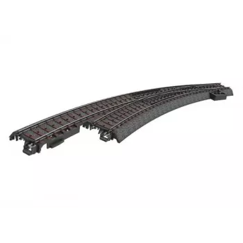Märklin 24771 C-spor buet venstresving, H0-spor, manuel, sort ballast