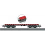 Märklin 44734 H0 byggeklodsvogn, sort/rød