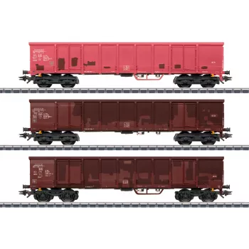 Märklin 047188 H0 stolpevogn med trælast, epoke IV DB, 3-skinne AC