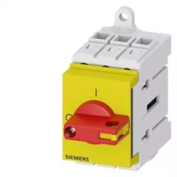 Siemens 3LD30300TK13 hovedafbryder / lastafbryder, 3-polet, 16 A, 7,5 kW, rød/gul