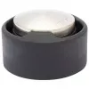 Wagner design yourself EH 5171 dørstopper, zinktrykstøbning med gummipuffer, Ø 5 cm, matnikkel/sort 15517111