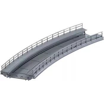 Märklin kurverampe til brostøtter H0-skala grå 074623