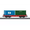 Märklin 44700 H0 2-akslet lukket godsvogn, DB brun, epoke III-IV, Relex-koblinger, 115 mm