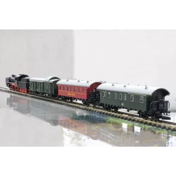 Märklin 81874 Z-spor damptog startpakke - BR 89.0, epoke III, 3 vogne, ovalt spor, analog DC 081874
