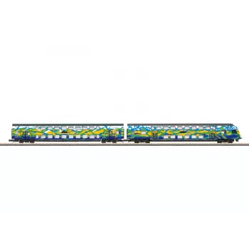 Märklin 87307 Z dobbeltdækkervogn-sæt Touristik 2 DB AG (1:220, 2 vogne)