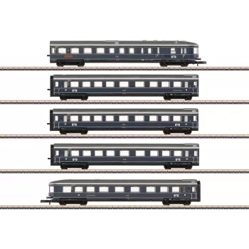 Märklin 087615 Z vognsæt Blauer Enzian DB, MHI (3-sæt personvogne)
