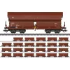 Märklin 000730 H0 24-delt sæt skydevognvogne Tals 968 DB epoke IV AC