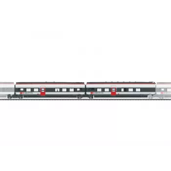 Märklin 043452 H0 suppleringsvognssæt 2 til Giruno SBB, 2 mellemvogne, epoke VI