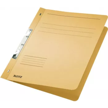 LEITZ arkivmappe med slidsmekanik, DIN A4, manila-karton, chamois, 250 g/m², 170 ark kapacitet, 80 mm mekanik, 50-pak (3746-00-11)