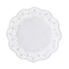 PAPSTAR kageunderlag runde Ø 28 cm, 100 stk., hvidt spidsmønster 12268