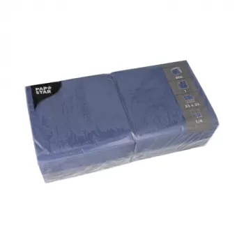 PAPSTAR mørkeblå servietter af papir 1-lags 33 x 33,3 cm 500 stk. (82903)