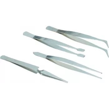 Brüder Mannesmann M 615 præcisions-pincetsæt, 4-delat, rustfrit stål, 110 mm