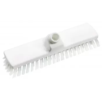 Haug Bürsten 8770 skurebørstehoved, hvid PP-krop, PBT-børster, 300 mm bred